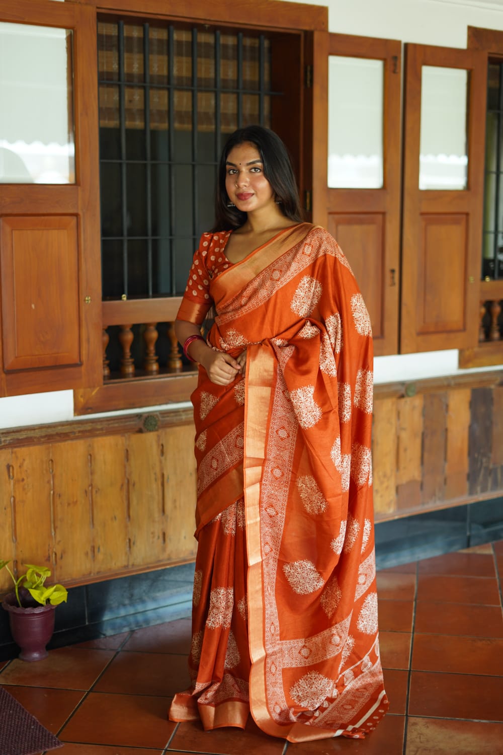 Fanta Premium Batik Print Saree