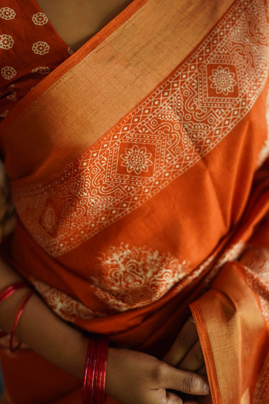 Fanta Premium Batik Print Saree