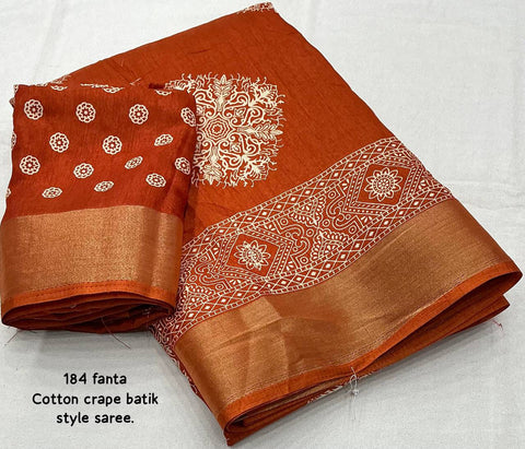 Fanta Premium Batik Print Saree