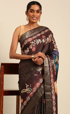 Amazing Bottle Green Color Cotton Printed Saree (Copy)