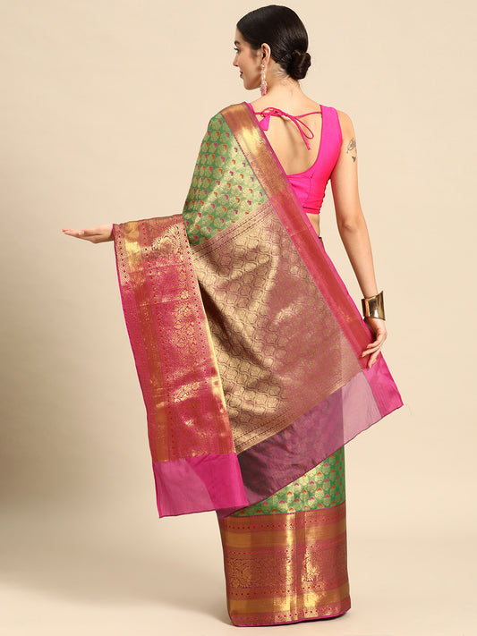 Ethnic Motifs Zari Art Silk Banarasi Saree