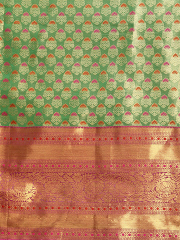 Surat Sari Ethnic Motifs Zari Art Silk Banarasi Saree