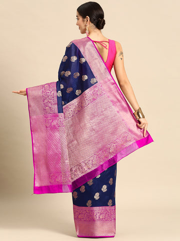 Floral Zari Art Silk Banarasi Saree