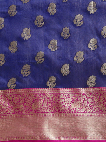 Surat Sari Floral Zari Art Silk Banarasi Saree