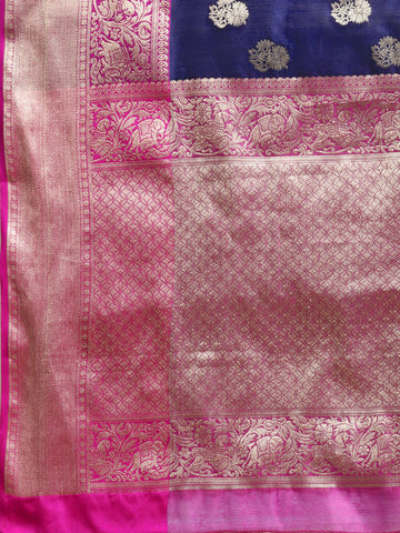 Surat Sari Floral Zari Art Silk Banarasi Saree