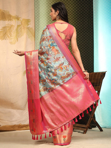 Surat Sari Woven Design Zari Art Silk Banarasi Saree