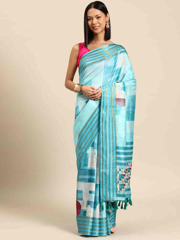 Surat Sari Zari Silk Blend Banarasi Saree