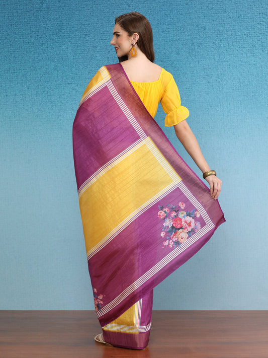 Surat Sari Colourblocked Zari Banarasi Saree