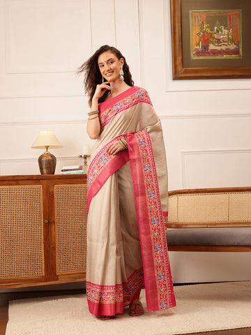 Surat Sari Paisley Embroidered Banarasi Saree