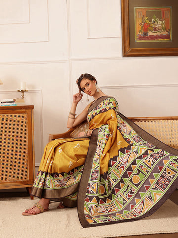 Surat Sari Warli Zari Banarasi Saree