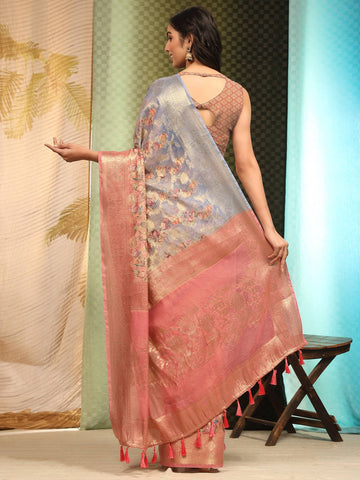 Surat Sari Woven Design Zari Banarasi Saree