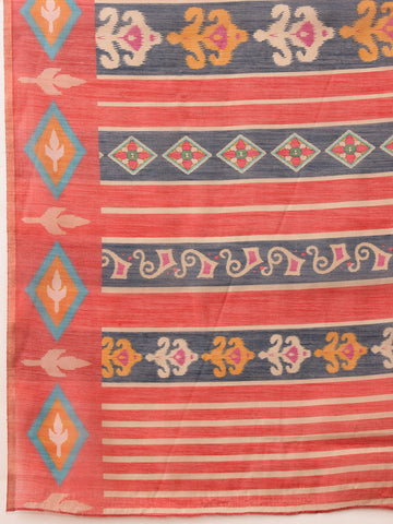 Surat Sari Ethnic Motifs Printed Banarasi Saree