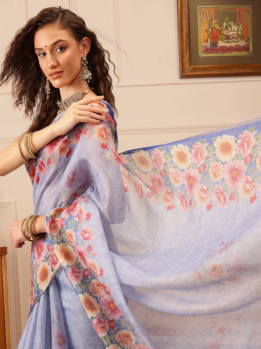 Surat Sari Floral Zari Banarasi Saree