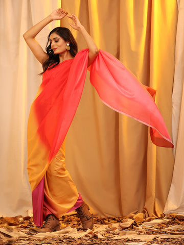 Surat Sari Ombre Dyed Saree