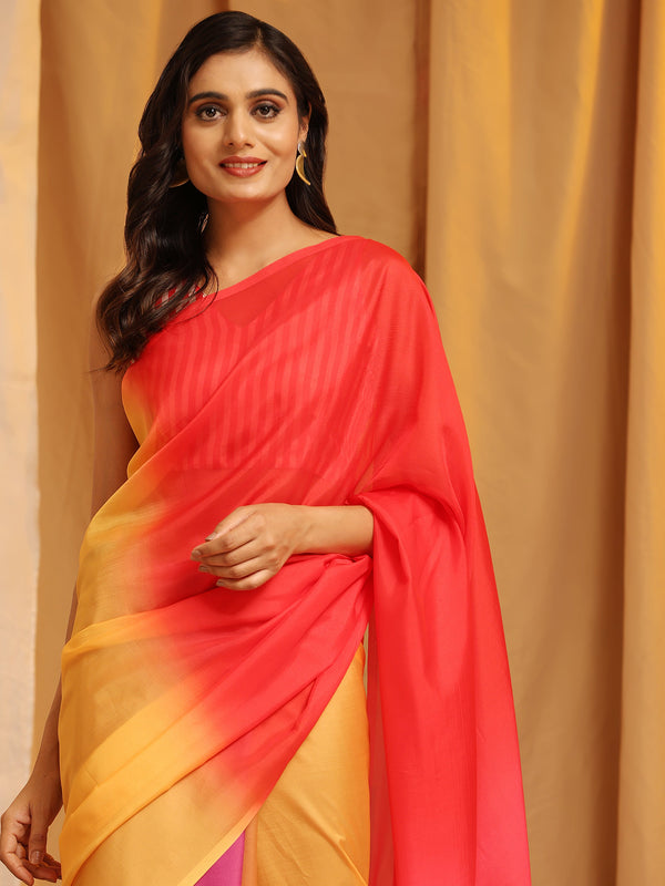 Surat Sari Ombre Dyed Saree