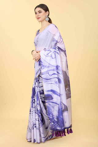 Tie and Dye Chanderi Surat Sari