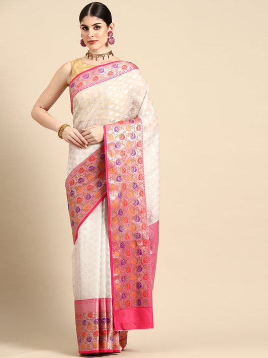 Surat Sari Ethnic Motifs Zari Silk Cotton Banarasi Saree