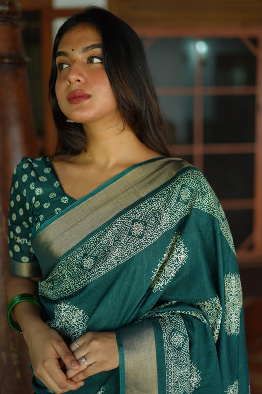 Rama Premium Batik Print Saree