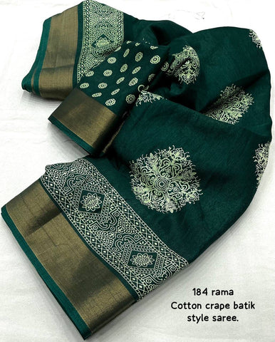 Rama Premium Batik Print Saree